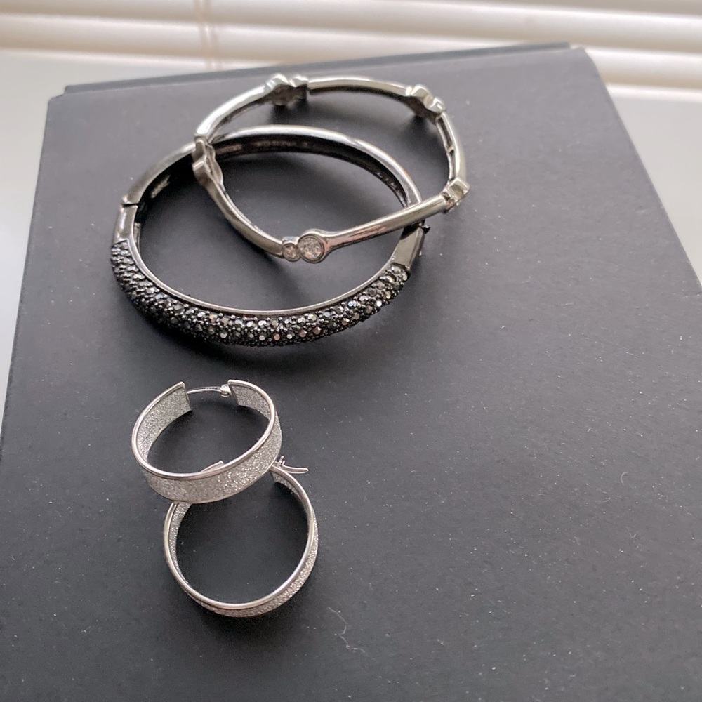 Both bracelets & earrings.